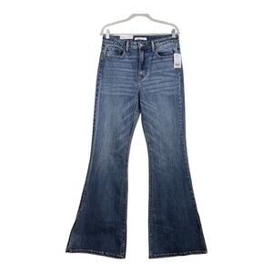 NWT Buckle Willow & Root The Flared Out Jeans 29 Long High Waisted Stonewash